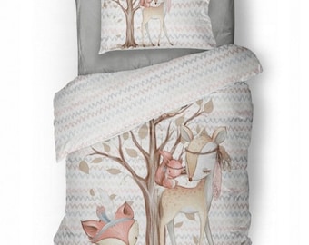 Fabric Panel for Quilting Forest Animals, Cotton Panel For Self-Sewing, Quilting Panel, Baby Panel, Blanket Panel, Baby Bedding Panels