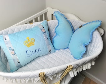 Personalized Butterfly Pillow, Velvet Pillow With Pompoms, Velvet