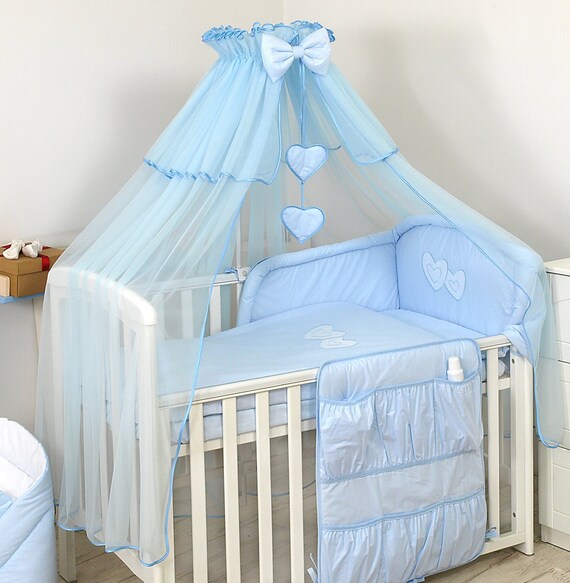 Baby canopy + metal handle + hearts and bow, baby crib canopy, Bed