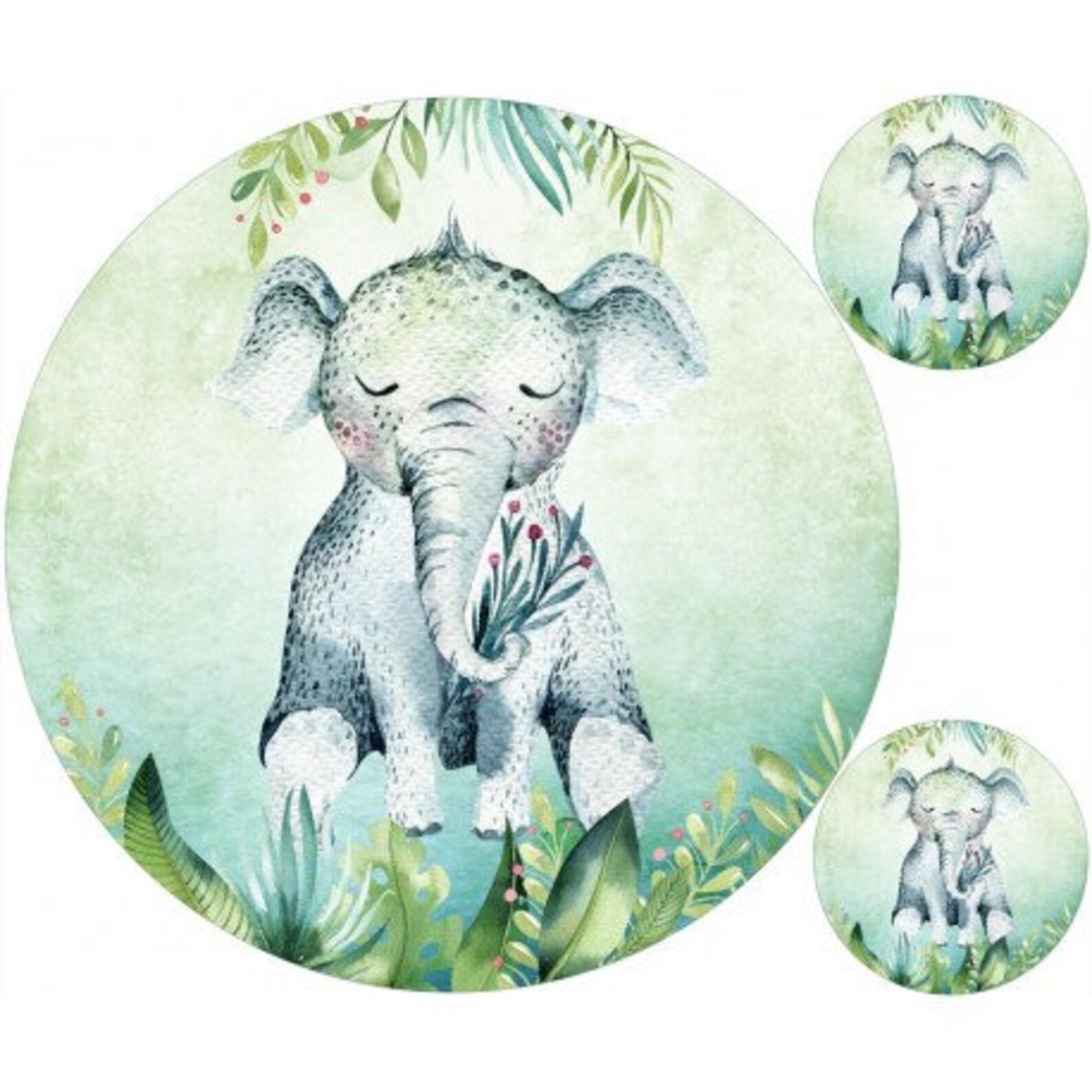 Baby Elephant Play Mat Personalized Panel for the Floor Mat Etsy