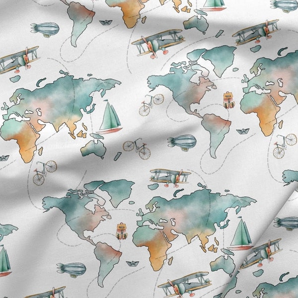 Travel Fabric Etsy