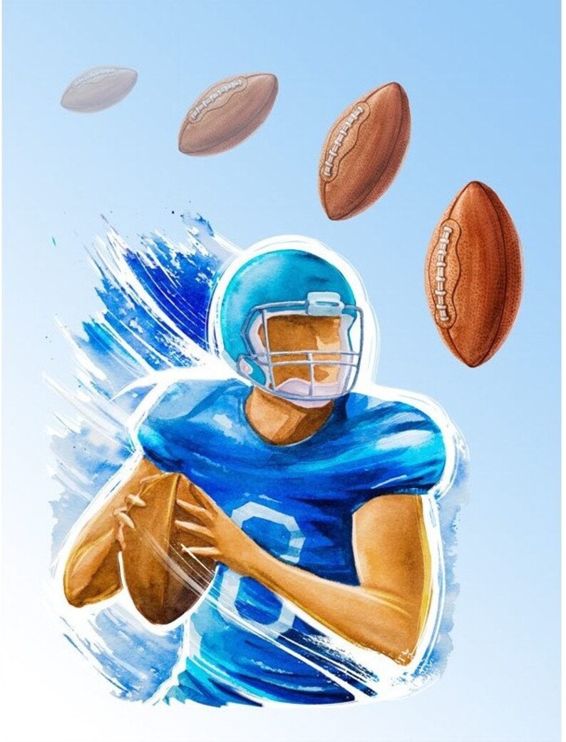 Personalized American Football Bedding Boy Baby Crib 50