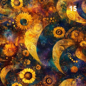 1 Meter Abstraktion Gustav Klimt Velours, Italienischer Samt, Velvetstoff, Velour Stoff, Digitaldruck-Samtstoff, Art Deco Stoff