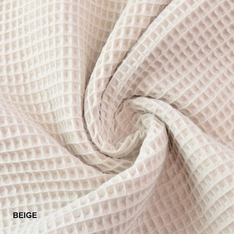 Waffle Cotton Fabric Cotton Waffle Waffle Pique Waffle Etsy
