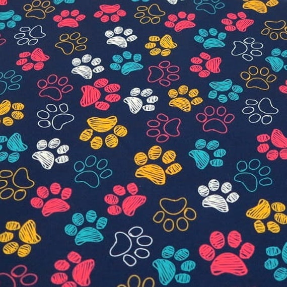 Rainbow Animal Paws Waterproof Fabric Impregnated Colorful - Etsy Rainbow Animal Paws Waterproof Fabric Impregnated Colorful - Etsy