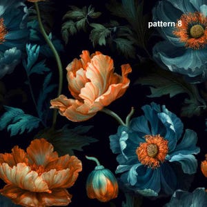 1 Meter Red poppies Italian Velvet Fabric, Upholstery Velvet, Digital Print, Velvet curtain, velvet pillow, Home Decor Fabric