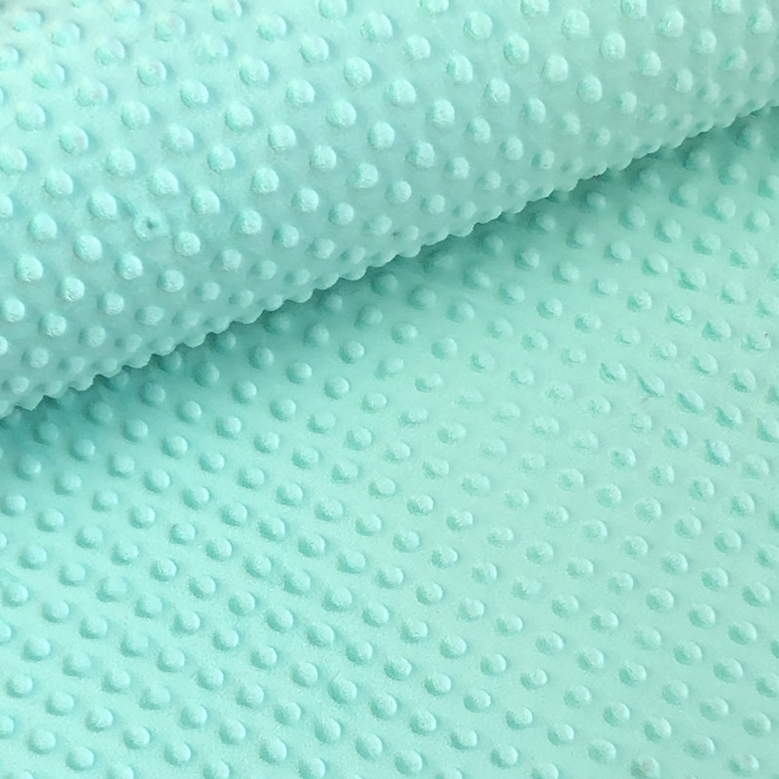 Plush minky fabric Minky dots 350g/m2 50cmx155cm mint Etsy
