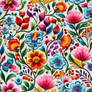 1 Meter Volksblumen Möbelstoff, Blumenmuster, Polstersamt, Velvetstoff, Velour Stoff, Digitaldruck-Samtstoff, Art Deco Stoff