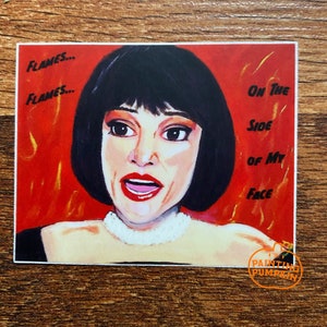 Sticker clue movie, clue movie Clue mrs white, Clue sticker, flames on the side of my face