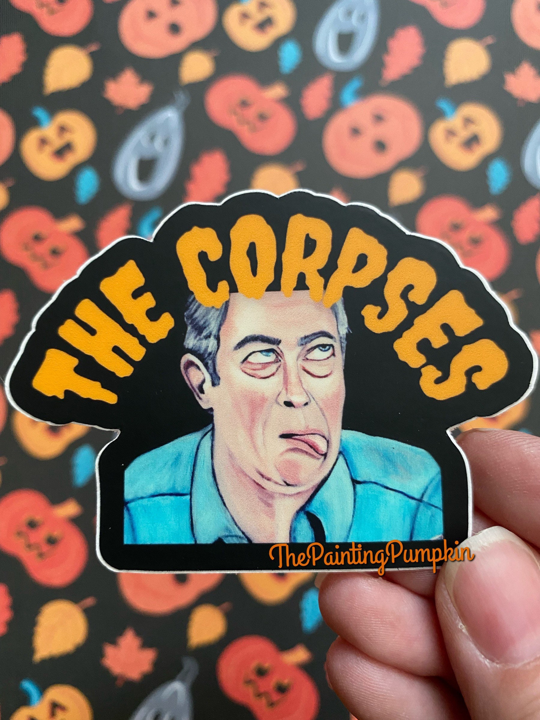 Return of the living dead, horror movie die cut  Sticker, Frank ROTLD, James Karen, horror movie sticker, 80s horror