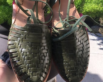 forest green huaraches