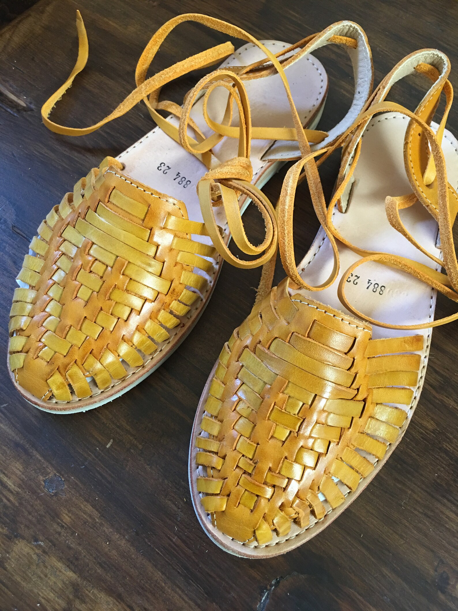 mustard yellow gladiator sandals