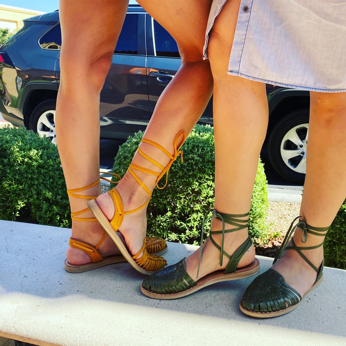 mustard yellow gladiator sandals