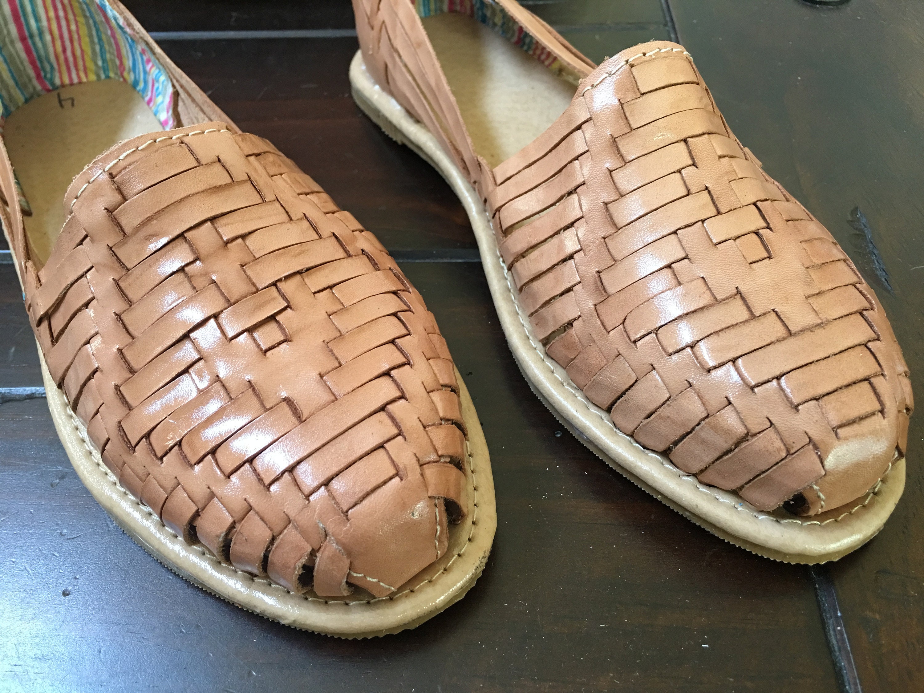 tan huaraches womens