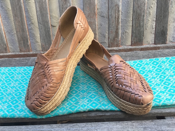 huarache platform sandals
