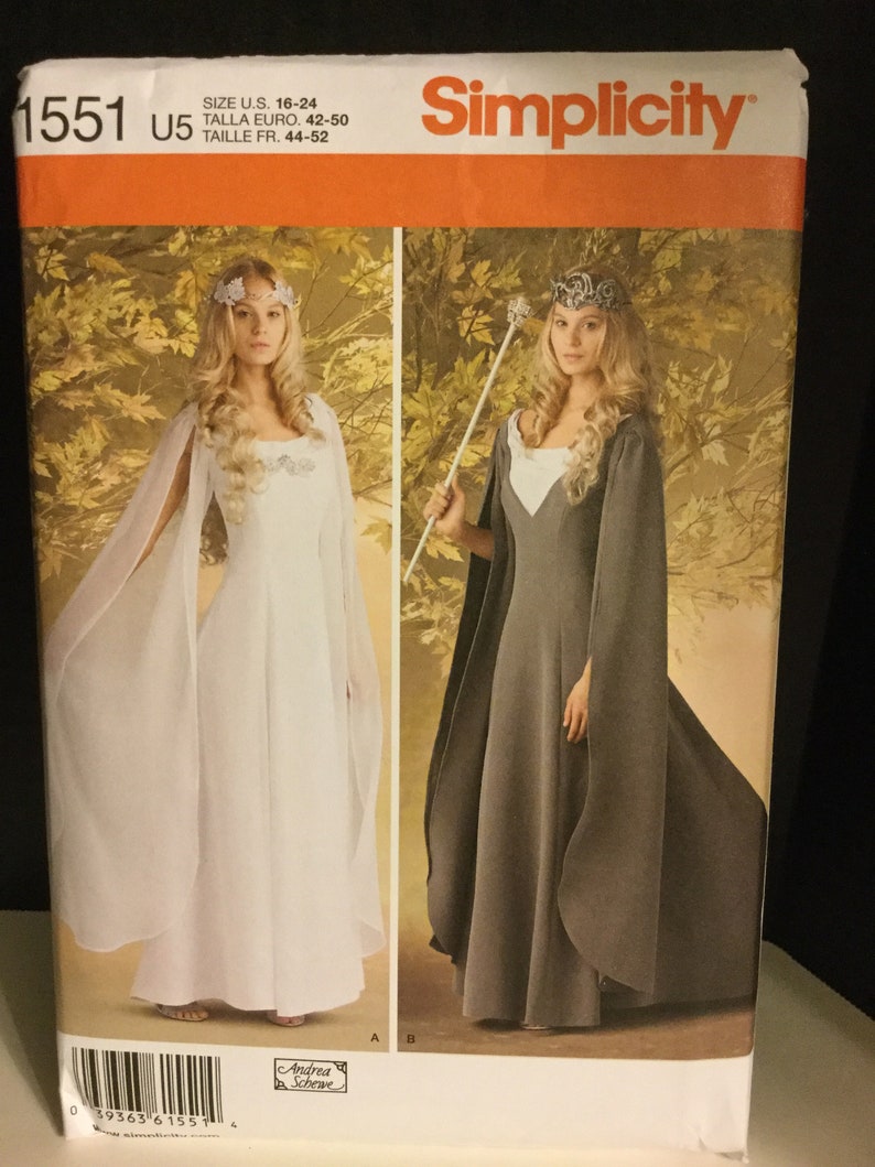 Simplicity Sewing Pattern 8113 Misses/' Costume Princess Zelda Inspired Dress