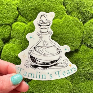 Flessticker Tamlin's Tears Potion | Springveld | Een sticker van het Hof van doorns en rozen | Sarah J Maas || Kindle-stickers | ACOTAR