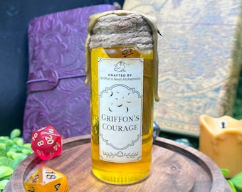Griffon&#39;s Courage Dice Potion | DnD Dice Potion | Potion Dice Roller | Potion Dice Shaker | Dice Roller Potion | Gold Potion