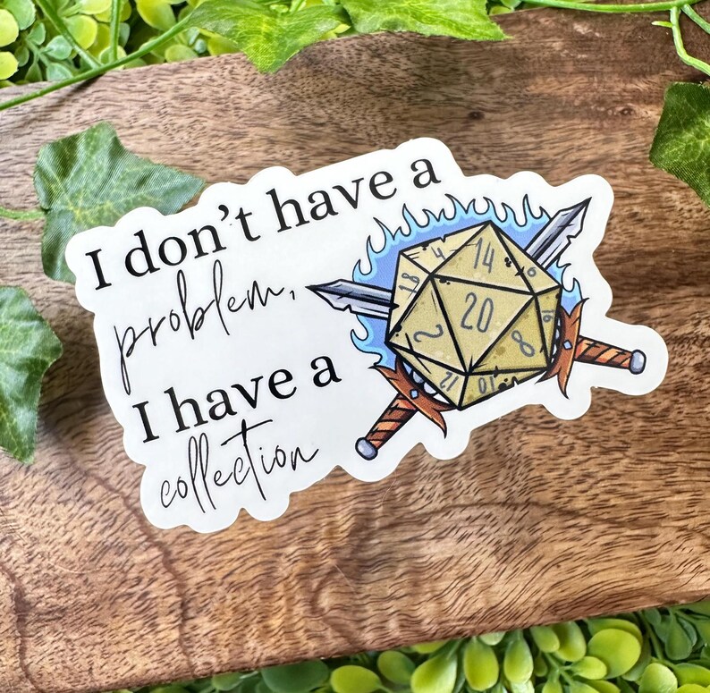 Dice Collection Sticker D&D Stickers Dice Goblin Kindle Sticker Laptop Sticker Gaming Sticker