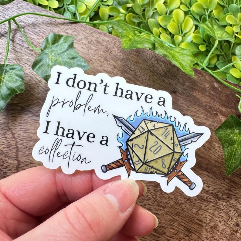 Dice Collection Sticker D&D Stickers Dice Goblin Kindle Sticker Laptop Sticker Gaming Sticker