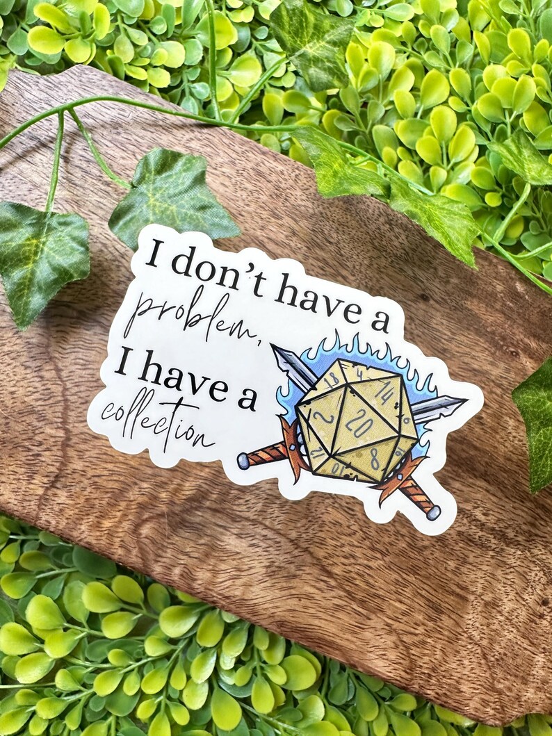 Dice Collection Sticker D&D Stickers Dice Goblin Kindle Sticker Laptop Sticker Gaming Sticker