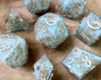 Whispering Ivy Dice Set | Druid | Cottagecore | Plant Lover | Artisan Dice | Handmade | DnD Dice | D&D TTRPG Gifts