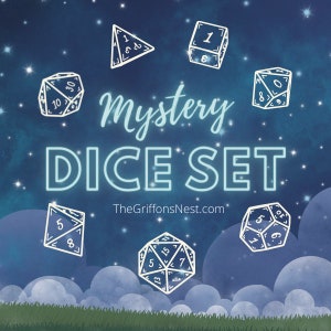 Mystery Dice Grab Bag | Random Dice Set | Handmade Dice | Resin Dice | DnD Dice | Mystery Dice Set | D&D Dice | TTPRG Dice Grab Bag