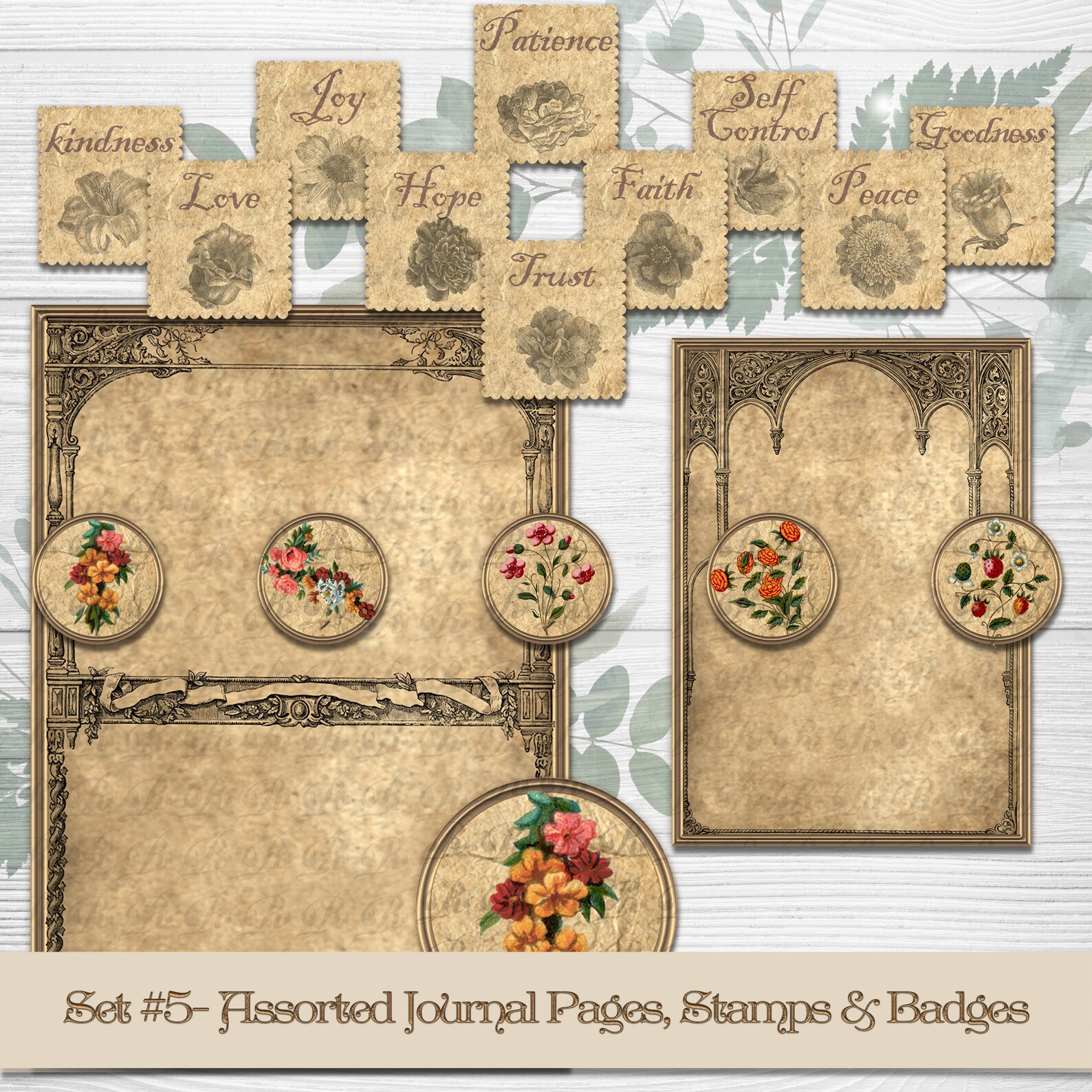 Vintage Ephemera Junk Journal Kit Instant Digital Download - Etsy