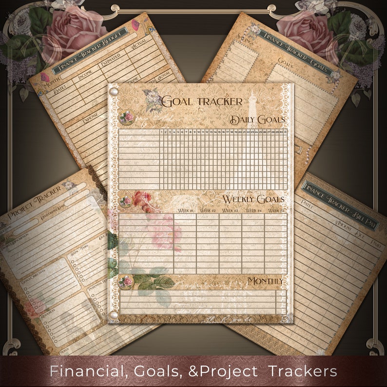 Vintage Victorian Ephemera Planner Kit, Printable Pages (digital Download) - Etsy