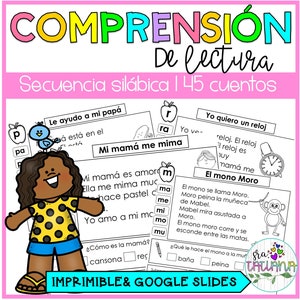 Printable Spanish Reading Comprehension | Comprensión de Lectura Secuencia Silábica | Spanish worksheets | Spanish Homeschool