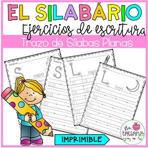 Printable Trace Syllables in Spanish | Trazo de Sílabas | Las silabas |El alfabeto |Lectura Inicial |Spanish for Kids |Spanish Worksheets |
