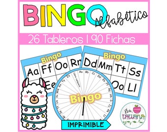 Printable Bingo del Alfabeto | El alfabeto | Spanish for kids | Games in Spanish | Vocabulary in Spanish | Digital PDF