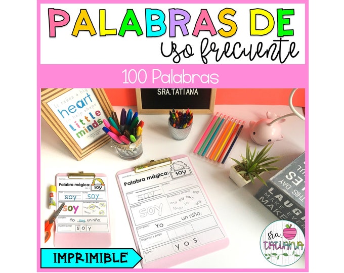 Spanish High Frequency Word Flashcards | 100+ Words | Palabras ...
