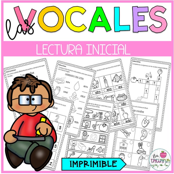 Printable Las Vocales | Sonidos Initialen | Spanische Arbeitsblätter | Spanisch Homeschool | Spanisch lernen für Kinder | PDF