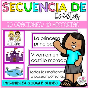 Volgorde van gebeurtenissen Taakkaarten in het Spaans | Secuencia de Eventos | Comprension de Lectura | Spaans voor kinderen | Spaans leren | Afdrukbaar