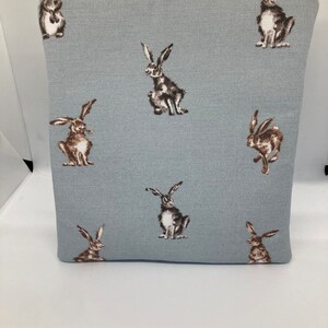 cross body bag, shoulder bag, gifts for friends, gifts for her, Mothers Day gift, Hare fabric image 3