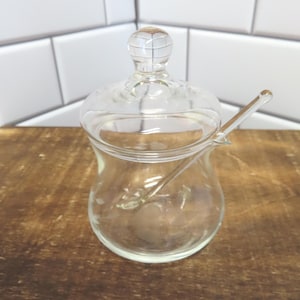 Princess House Heritage Crystal Jelly or Honey Jar