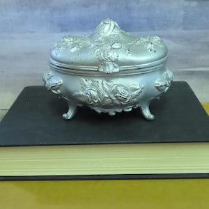 Antique Silver Jewelry Box- Rogers, Silver Plated, Danbury, Connecticut