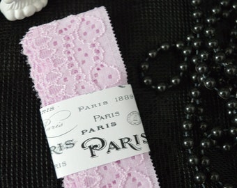 Lilac soft polyester lace in a bundle 47,24" (120 cm) "Paris"