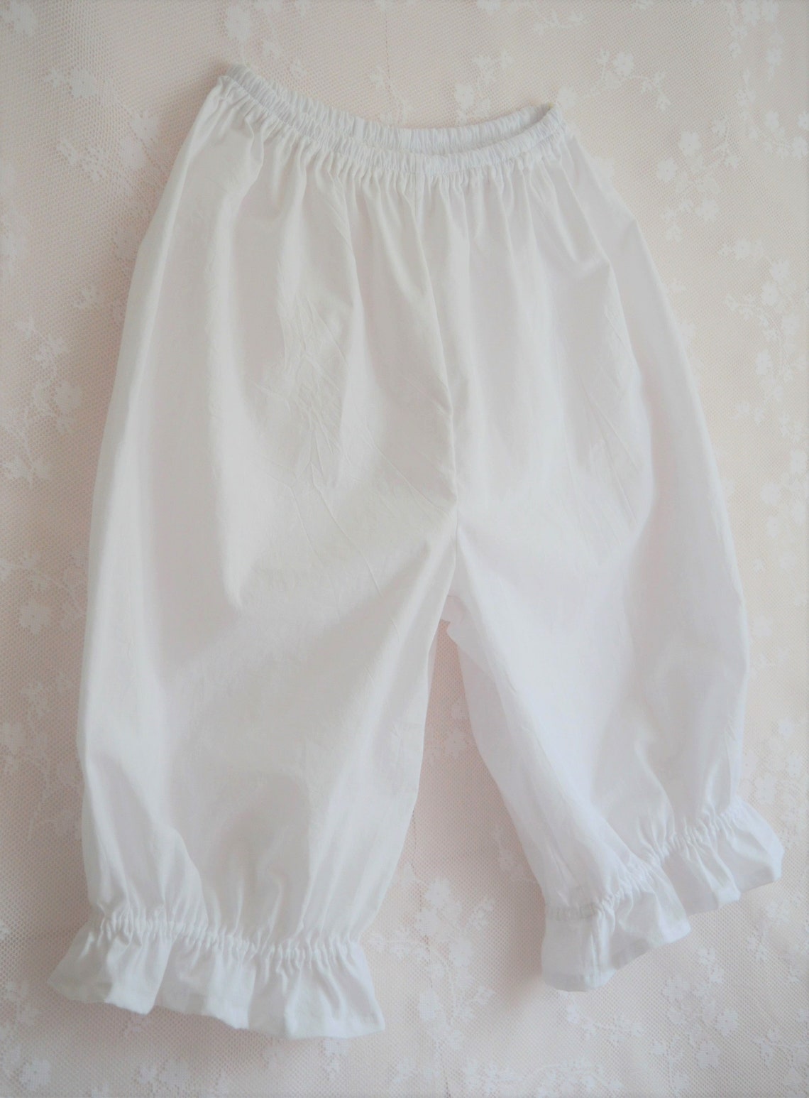 Victorian bloomers white white below-the-knee bloomers white | Etsy