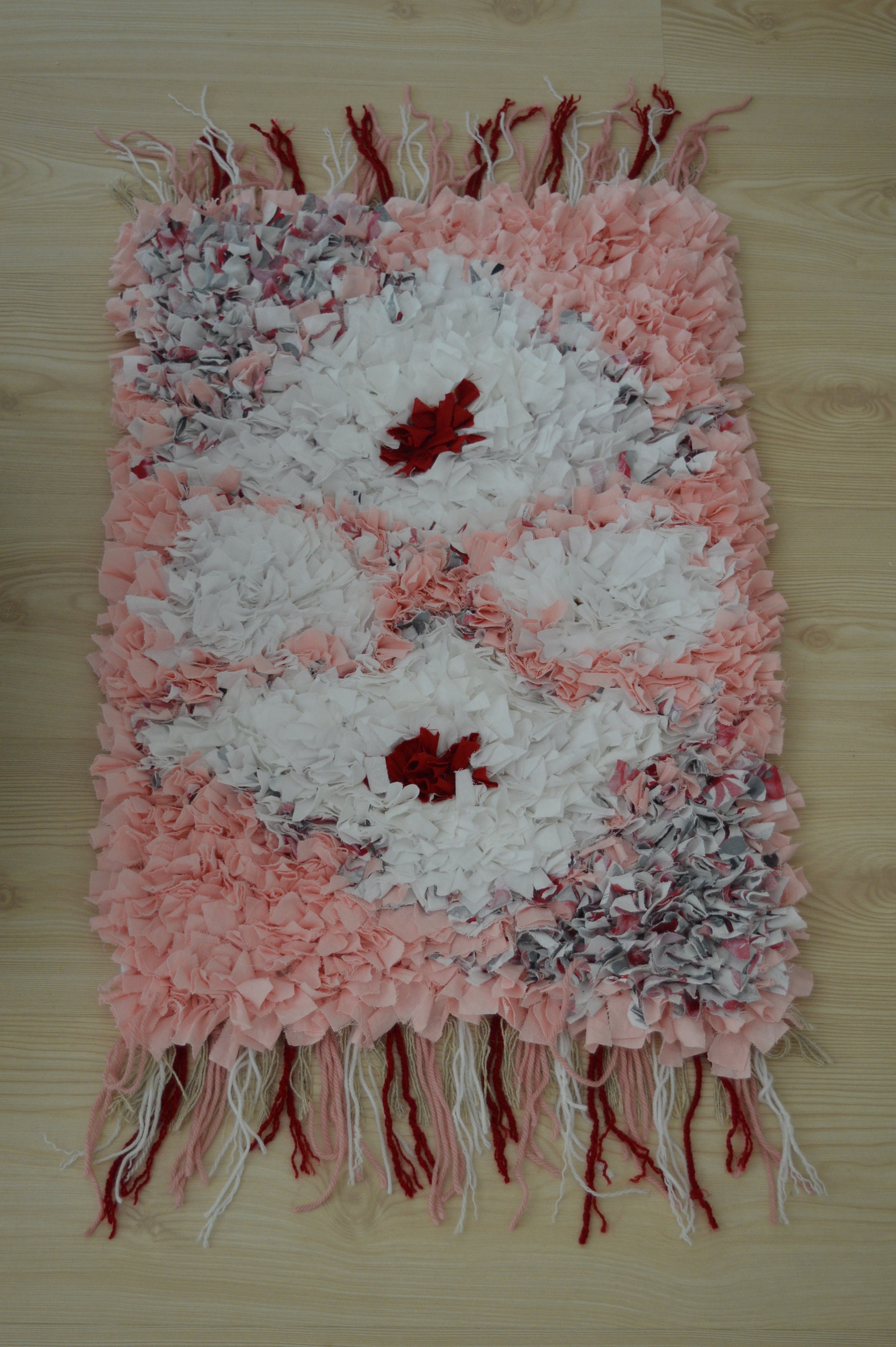 Rag Rug Art Art Rag Rug Textile Art Handknotted Rag Rug Etsy Finland