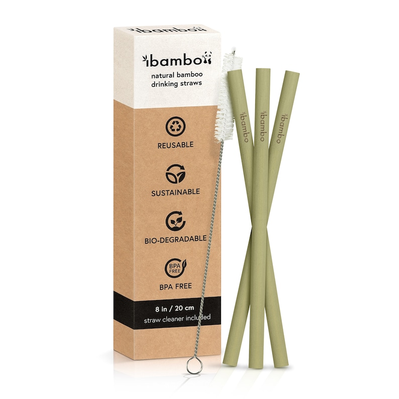 Ibambo Bamboo Reusable Straws