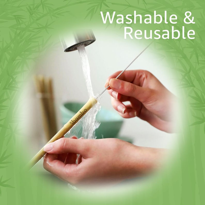 Ibambo Bamboo Reusable Straws - Thumbnail 2