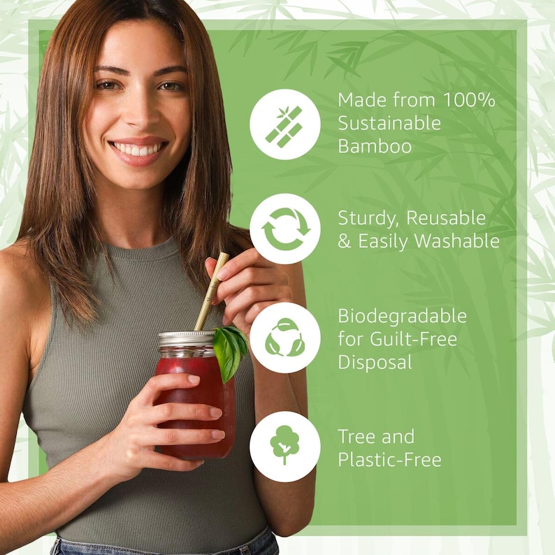 Ibambo Bamboo Reusable Straws - Thumbnail 4