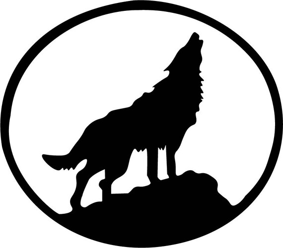 WOLF sticker Wolf Vinyl Decal wolf Bumper Sticker Wolf wall | Etsy