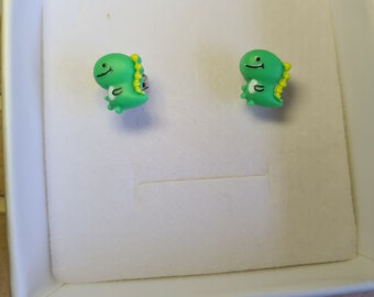 Dinosaur stud earrings