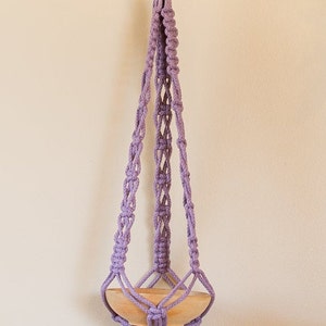 Macrame plant hanger, boho decor, succulent planter, natural cotton macrame, pot hanger image 1