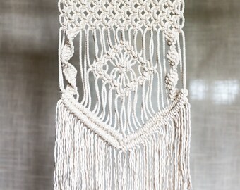 Macrame wall hanging, nursery decor, bedroom decor, boho decor, natural cotton macrame, wall decoration