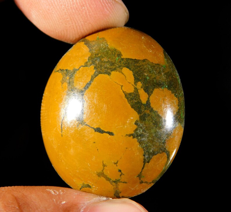 Grade Quality Natural Spider Web Vintage Tibetan Turquoise Loose Cabochon Oval 26x30x10MM Approx Rind And Pendent Size Gemstone 54.CT AAA++