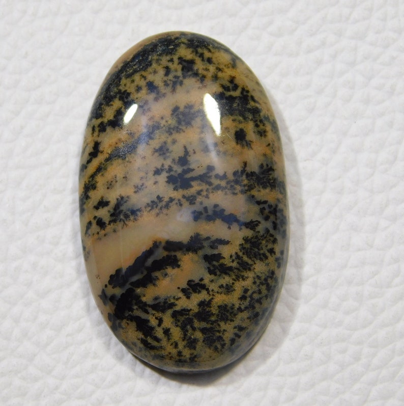 36x22x6 MM Approx Natural Honey Dendrite Agate Cabochon 53.00 Cts Oval Shape Loose Dendrite Gemstone Smooth Agate Jewelry Dendrite Pendent